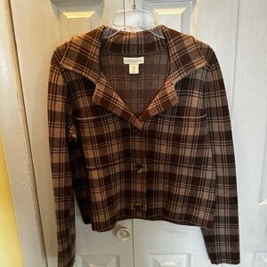 Short plaid jacket